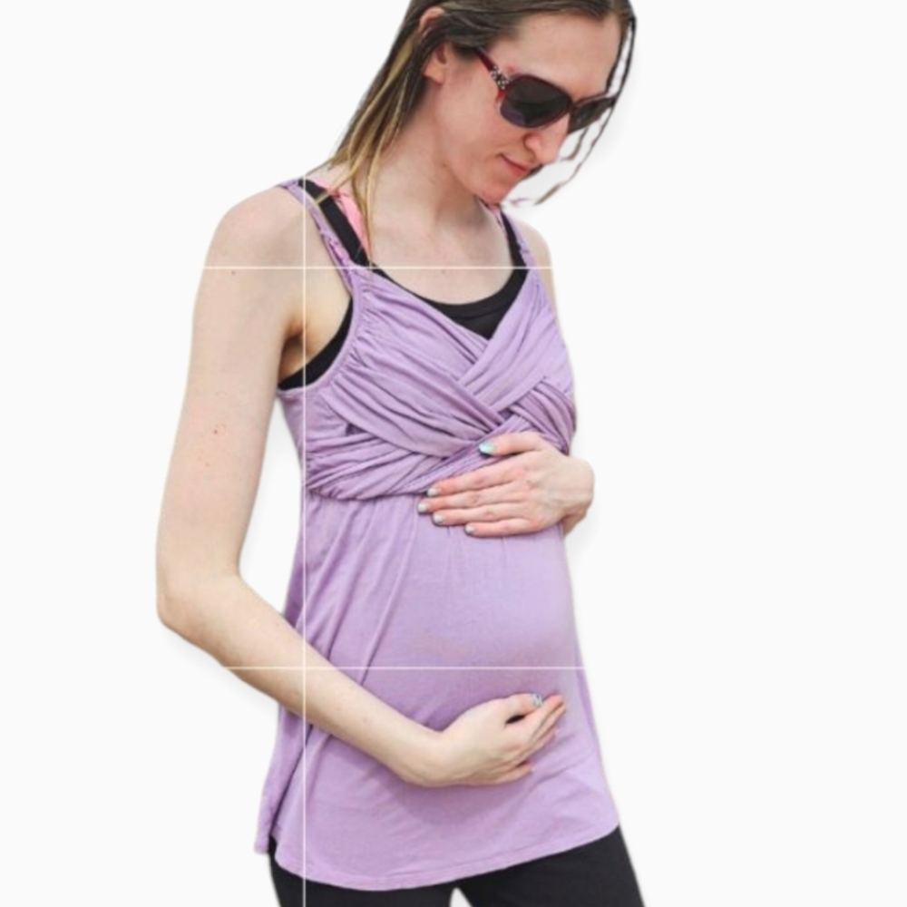 Motherhood Lavender Nursing Tanktop